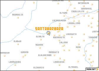 map of Santa Bárbara