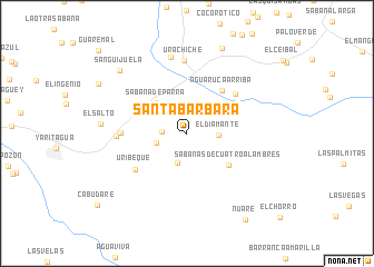 map of Santa Bárbara