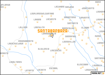 map of Santa Bárbara