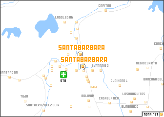 map of Santa Bárbara