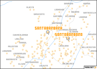 map of Santa Bárbara