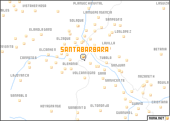 map of Santa Bárbara