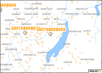 map of Santa Bárbara