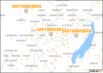 map of Santa Bárbara