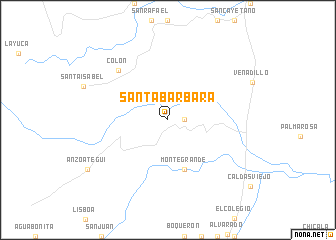 map of Santa Bárbara