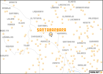 map of Santa Bárbara