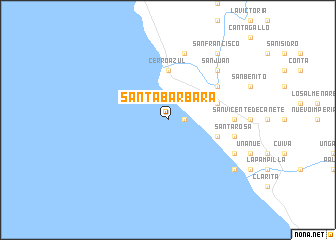 map of Santa Bárbara