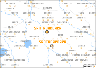 map of Santa Bárbara