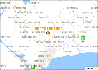 map of Santa Bárbara