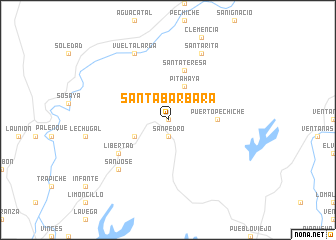 map of Santa Bárbara