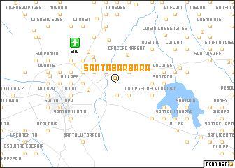 map of Santa Bárbara