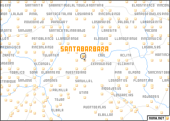 map of Santa Bárbara