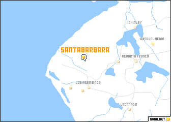 map of Santa Bárbara