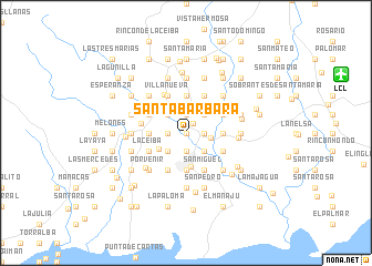 map of Santa Bárbara