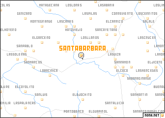 map of Santa Bárbara