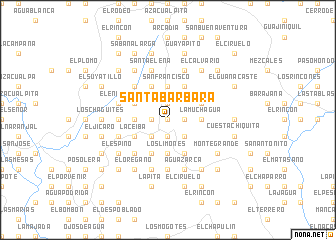 map of Santa Bárbara