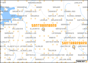 map of Santa Bárbara