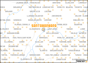 map of Santa Bárbara