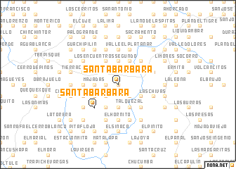 map of Santa Bárbara