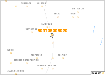 map of Santa Bárbara