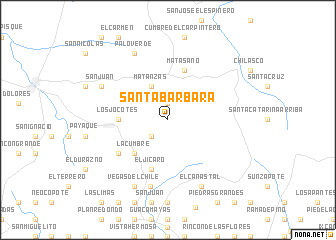 map of Santa Bárbara