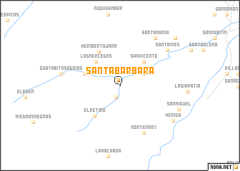 map of Santa Bárbara