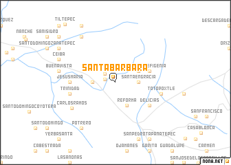 map of Santa Bárbara