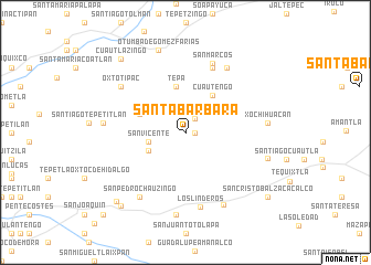 map of Santa Bárbara
