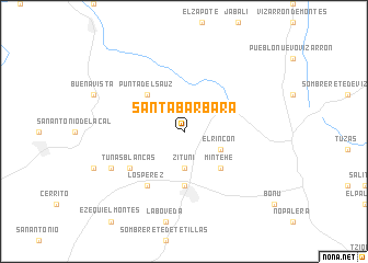 map of Santa Bárbara