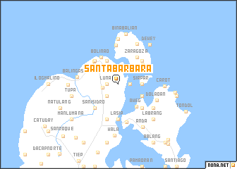 Santa Barbara Pangasinan Map Santa Barbara (Philippines) Map - Nona.net