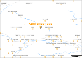 map of Santa Bárbara