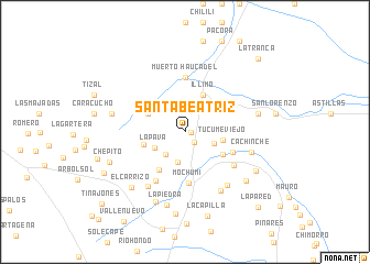 map of Santa Beatriz