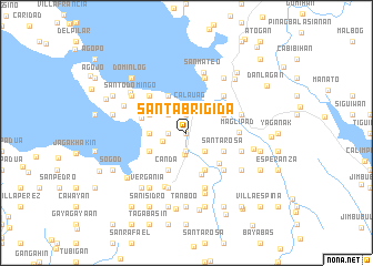map of Santa Brigida