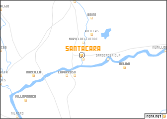map of Santacara