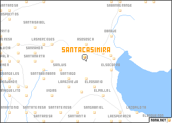 map of Santa Casimira