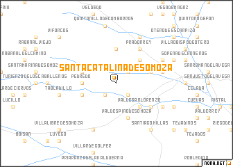 map of Santa Catalina de Somoza