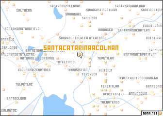 map of Santa Catarina Acolman