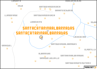 map of Santa Catarina Albarradas