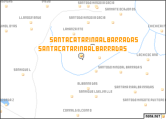 map of Santa Catarina Albarradas