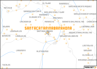 map of Santa Catarina Barahona