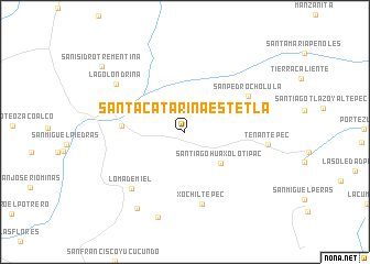 map of Santa Catarina Estetla