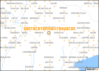 map of Santa Catarina Ixtahuacán