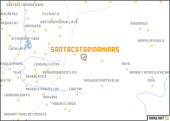map of Santa Catarina Minas
