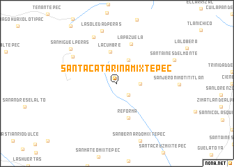 map of Santa Catarina Mixtepec