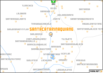 map of Santa Catarina Quiané