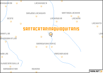 map of Santa Catarina Quioquitanis