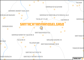 map of Santa Catarina Río Delgado