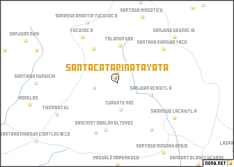 map of Santa Catarina Tayata