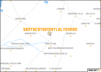 map of Santa Catarina Tlaltempan