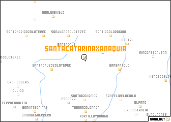 map of Santa Catarina Xanaquía